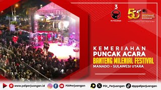 Kemeriahan Puncak Acara Banteng Milenial Festival Manado  Sulawesi Utara [upl. by Wrench952]