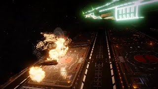 dumb as cutter blows up whilst trying to dock  Elite Dangerous [upl. by Aniretac]