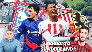 Ipswich vs Sunderland Injury Updates  Moore To Sunderland  shirt giveaway news [upl. by Teteak]