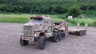 OSHKOSH M1070 HEAVY EQUIPMENT TRAILER [upl. by Tacy]