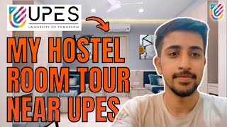 My Hostel Room Tour Near UPES  UPES Dehradun [upl. by Oirotciv]