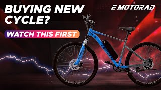 ⚡ EMotorad X1 Riding amp Review  Price Under 25k सस्ता amp Best Electric Cycle in India [upl. by Clein]