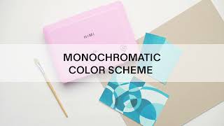 Monochromatic Color Scheme Painting 丨 HIMI Gouache [upl. by Lorianna]