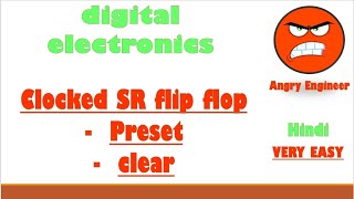 clocked SR flip flop  clock with preset and clear terminal [upl. by Brendon]