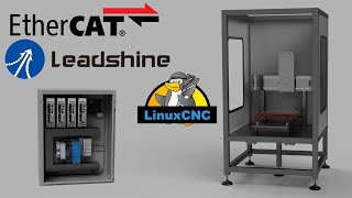 LinuxCNC EtherCAT for reals this time  New Control Cabinet and Leadshine Servos [upl. by Lias]