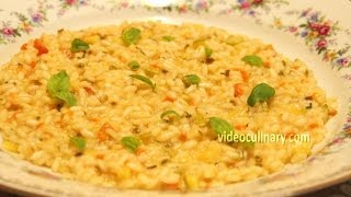 Italian Vegetable Risotto Recipe  Video Culinary [upl. by Ardin584]