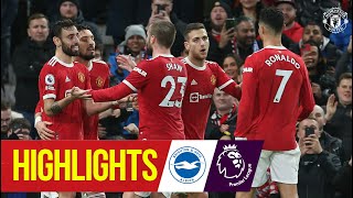 Ronaldo amp Fernandes fire Reds into Top 4  Highlights  Manchester United 20 Brighton amp Hove Albion [upl. by Egdirdle]