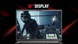 Alienware m18 avec graphique AMD Radeon™ RX 7900M Laptop Graphics [upl. by Pauli]