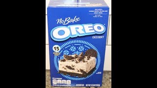 Oreo No Bake Dessert Preparation amp Review [upl. by Ciapas]