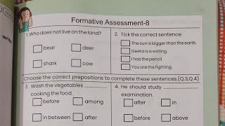 formative assessment 8 class 45worksheetclass4class5वर्कशीटवर्कबुकworkbookworkbookenglish [upl. by Akvir828]