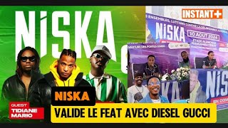 Concert NISKA Valide Le FEAT Avec DIESEL GUCCI Stade TIDIANE MARIO Le 10 Tout Le Mond Avec Mouchoir [upl. by Fisa]