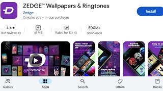 How To Install Zedge Wallpapers amp Ringtones Apps  How To Download Zedge Wallpapers amp Ringtones App [upl. by Fidelis]