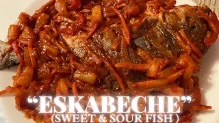 Sweet and Sour Fish Eskabetse Pampano Panlasang Pinoy Easiest and Quick Recipe [upl. by Yellah25]