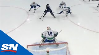 Mathieu Perreault Scores In Final Seconds Of Period After Canucks Fail To Clear Puck [upl. by Helms]