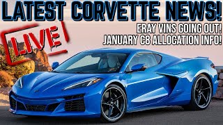 C8 Corvette ERAY VIN numbers have started to trickle out Build dates getting CLOSER [upl. by Eletnahs]