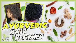 Ayurvedic Hair Regimen Afro Hair Edition [upl. by Jessey]