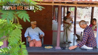 PumpkinRice Halwa  ഹൽവ  Kerala Traditional Lifestyle In Naalukettu  Village Life [upl. by Aryad]