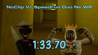 NoClip Vr Speedrun Duo Ns WR 13370 wMonky68 [upl. by Yelhak159]