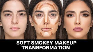 Soft Smokey Makeup transformation by Samer Khouzami [upl. by Lakim]