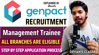 jobs genpact Genpact Recruitment 2022  Management Trainee  Application Process  Devans Classes [upl. by Ardnasela]