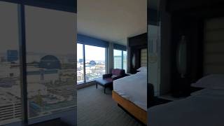 One Bedroom Suite Elara Hotel Las Vegas Hilton Grand Vacations  High Floor View 32nd level room [upl. by Eiramaliehs]