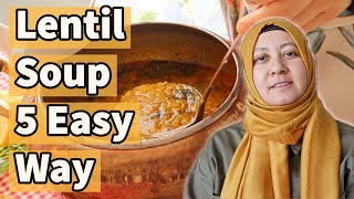 5 Lentil Soup Recipe To Save Your Day Donating To Türkiye [upl. by Lihka]