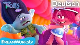 LIEBESZUGCLIP  TROLLS  FEIERN MIT DEN TROLLS DreamWorksTVDeutsch [upl. by Anaihs]