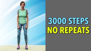 3000Step Walking Challenge  No Repeats [upl. by Horatia]