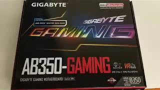 Gigabyte GAAB350Gaming Mainboard [upl. by Ettezzil]