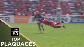 TOP Plaquages de la J25  TOP 14  Saison 20172018 [upl. by Zelig]