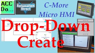 CMore HMI DropDown Create [upl. by Ester615]