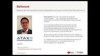 Webinarquot Fit in 10 SchrittenSteuererklärung mit dem Formular Gem1quot  Haus des Stiftens gGmbH [upl. by Leola856]