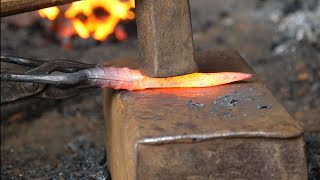 how to make a forest spear  blacksmith spear knife [upl. by Yelram884]