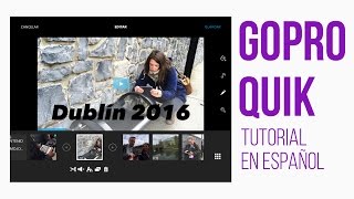 GoPro Quik app de edición  Tutorial en español [upl. by Eizeerb133]