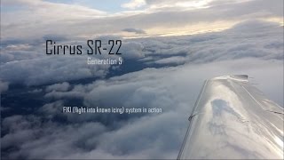 Cirrus SR22 AntiIce System in Action [upl. by Urania535]