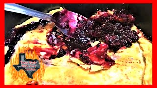 Dutch Oven Blackberry Cobbler Recipe With Homemade Ice Cream [upl. by Yednarb767]