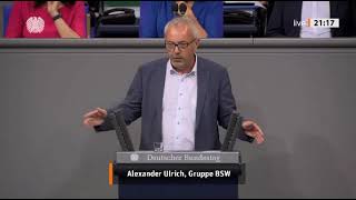 BSW Alexander Ulrich Bundestag 260624 Keine Ausnahme beim Mindestlohn für ausländische Erntehelfer [upl. by Jochebed]