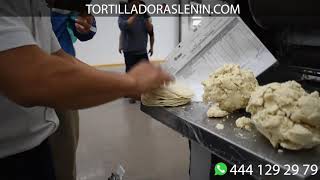 Máquina Tortilladora Certificada MLR60  MLR60 Certified Tortilla Machine  Manufacturas Lenin [upl. by Eenej]