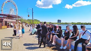 A HOT SUMMER DAY in KARAGANDA  Walking through the Central Park  Kazakhstan 4K [upl. by Hein746]