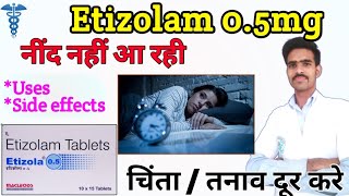 etizolam 05 tablet etizolam tablets 025 mg uses in hindi etizolam and propranolol tablet [upl. by Irot]