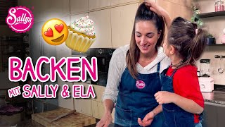 Schokomuffins  Kinderrezept  Ela backt mit Mama  Sallys Welt [upl. by Manlove118]