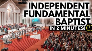 Independent Fundamental Baptists Explained in 2 Minutes [upl. by Kariotta]