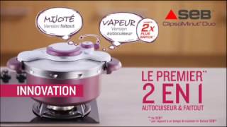 Découvrez Clipso Minute Duo  le premier Autocuiseur 2 en 1 de SEB [upl. by Ancelin]