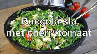 Rucola sla met cherrytomaat recept [upl. by Dosia]