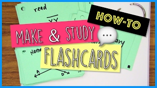 Howto Make and Use Flashcards  School Tips [upl. by Odraccir]