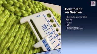 Make a Swatch  Knit a Gauge swatch or measure knitting gauge CC [upl. by Pasquale]