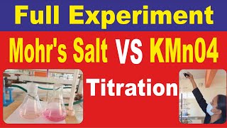 TitrationTo determine molarity of kmno4 titrating it against ferrous ammonium sulphate mohr salt [upl. by Ahsenaj718]