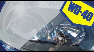 How To Fix Misted Headlights WD40 [upl. by Aidil]