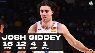 JOSH GIDDEY DOUBLEDOUBLE DROPS 16PTS amp 12REB vs GRIZZLIES FULL HIGHLIGHTS [upl. by Aicilram681]