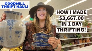 THRIFTING FOR RESALE How I Made 366700 Profit In 1 Day Thrifting HERES WHAT TO LOOK FOR [upl. by Esertal]